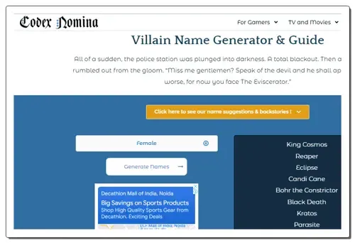 codexnomina.com