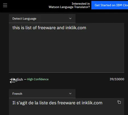 IBM Watson Language Translator